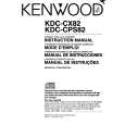 Cover page of KENWOOD KDCCPX82 Owner's Manual