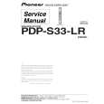 Cover page of PIONEER PDP-S33-LR Service Manual
