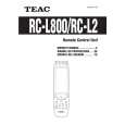 Cover page of TEAC RCL2 Owner's Manual