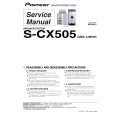 Cover page of PIONEER S-CX505/XJM/CN5 Service Manual