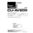 Cover page of PIONEER CU-AV200 Service Manual