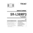 Cover page of TEAC SR-L38 Service Manual