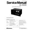 Cover page of TECHNICS RS-7500US Service Manual