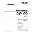 Cover page of TEAC DV-10D Service Manual