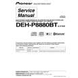 Cover page of PIONEER DEH-P8880BT/XF/BR Service Manual