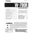 Cover page of TEAC W780R Owner's Manual