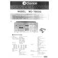 Cover page of CLARION MD7800G Service Manual