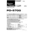 Cover page of PIONEER PD5700 Service Manual