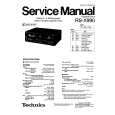 Cover page of TECHNICS RS-X990 Service Manual
