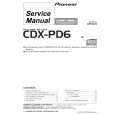 Cover page of PIONEER CDXPD6 Service Manual