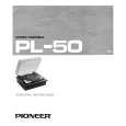 Cover page of PIONEER PL-50 Owner's Manual
