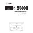 Cover page of TEAC CRL600 Owner's Manual