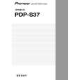 Cover page of PIONEER PDP-S37/XTW/CN5 Owner's Manual