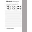 Cover page of PIONEER VSX-1017AV-K/SPWXJ Owner's Manual