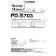 Cover page of PIONEER PDS703 Service Manual
