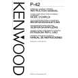 Cover page of KENWOOD P42 Owner's Manual