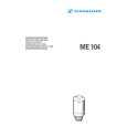 Cover page of SENNHEISER ME 104 Owner's Manual
