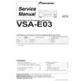 Cover page of PIONEER VSA-E03/HVXJI Service Manual