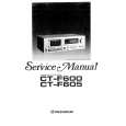 Cover page of PIONEER CT-F600 Service Manual