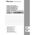 Cover page of PIONEER CDJ-1000MK2 Owner's Manual