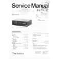 Cover page of TECHNICS RSTR167 Service Manual