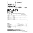 Cover page of PIONEER PD-103 Service Manual