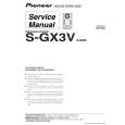 Cover page of PIONEER S-GX3V/XJM/E Service Manual