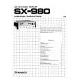 Cover page of PIONEER SX980 Owner's Manual