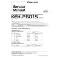 Cover page of PIONEER KEH-P6015-3 Service Manual