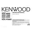 Cover page of KENWOOD KDC7005 Owner's Manual