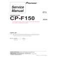 Cover page of PIONEER CP-F150/SXTW/EW5 Service Manual