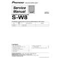 Cover page of PIONEER S-W8/LBXTW/E Service Manual