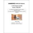 Cover page of ONKYO CS-210 Service Manual