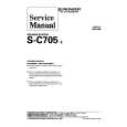 Cover page of PIONEER SC705E Service Manual