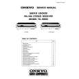 Cover page of ONKYO TX-2000 Service Manual