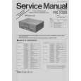 Cover page of TECHNICS RS-X320 Service Manual