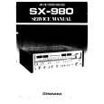 Cover page of PIONEER SX980 Service Manual