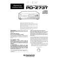 Cover page of PIONEER PD-Z73T/HPW Owner's Manual