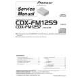 Cover page of PIONEER CDXFM1257 Service Manual