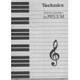 Cover page of TECHNICS PR53M Owner's Manual