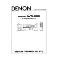 Cover page of DENON AVR900 Owner's Manual