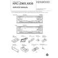 Cover page of KENWOOD KRCX838 Service Manual