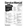 Cover page of TECHNICS SX-E33 Service Manual