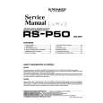 Cover page of PIONEER RS-P50 Service Manual