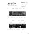 Cover page of KENWOOD KRA3060 Service Manual