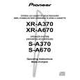 Cover page of PIONEER XR-A670/KUCXJ Owner's Manual