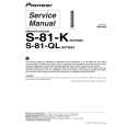 Cover page of PIONEER S-81-K/SXTW/E5 Service Manual