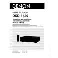 Cover page of DENON DCD1520 Owner's Manual