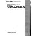 Cover page of PIONEER VSXAX10I-G Owner's Manual