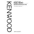 Cover page of KENWOOD KGC-6040 Owner's Manual